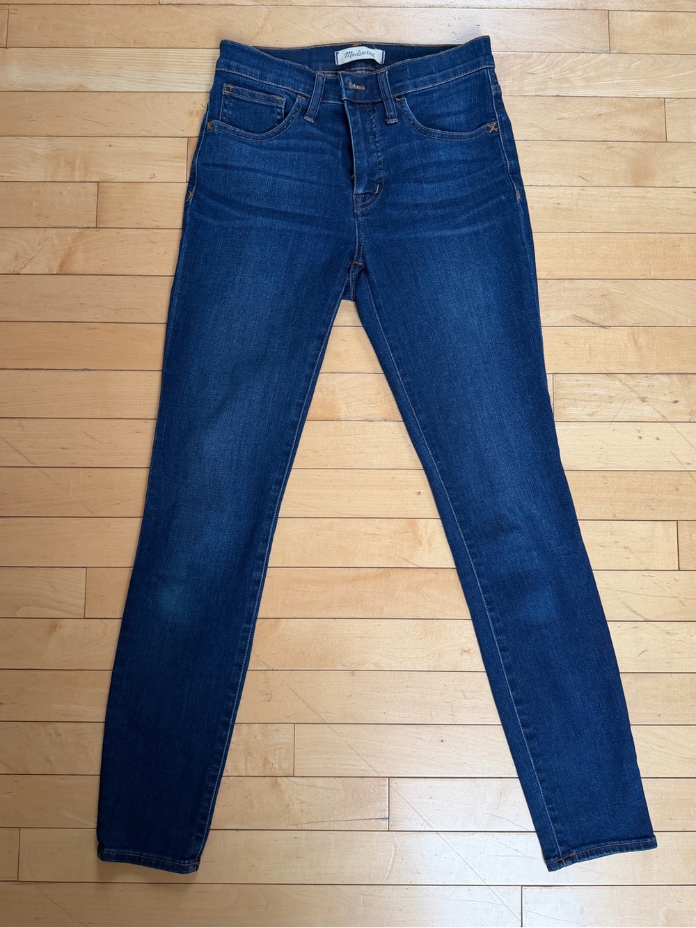 Madewell Roadtripper High Rise Skinny Jeans Women's Size 25 Dark Wash